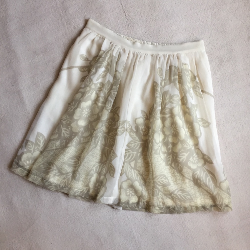 Anthropologie Floral Skirt